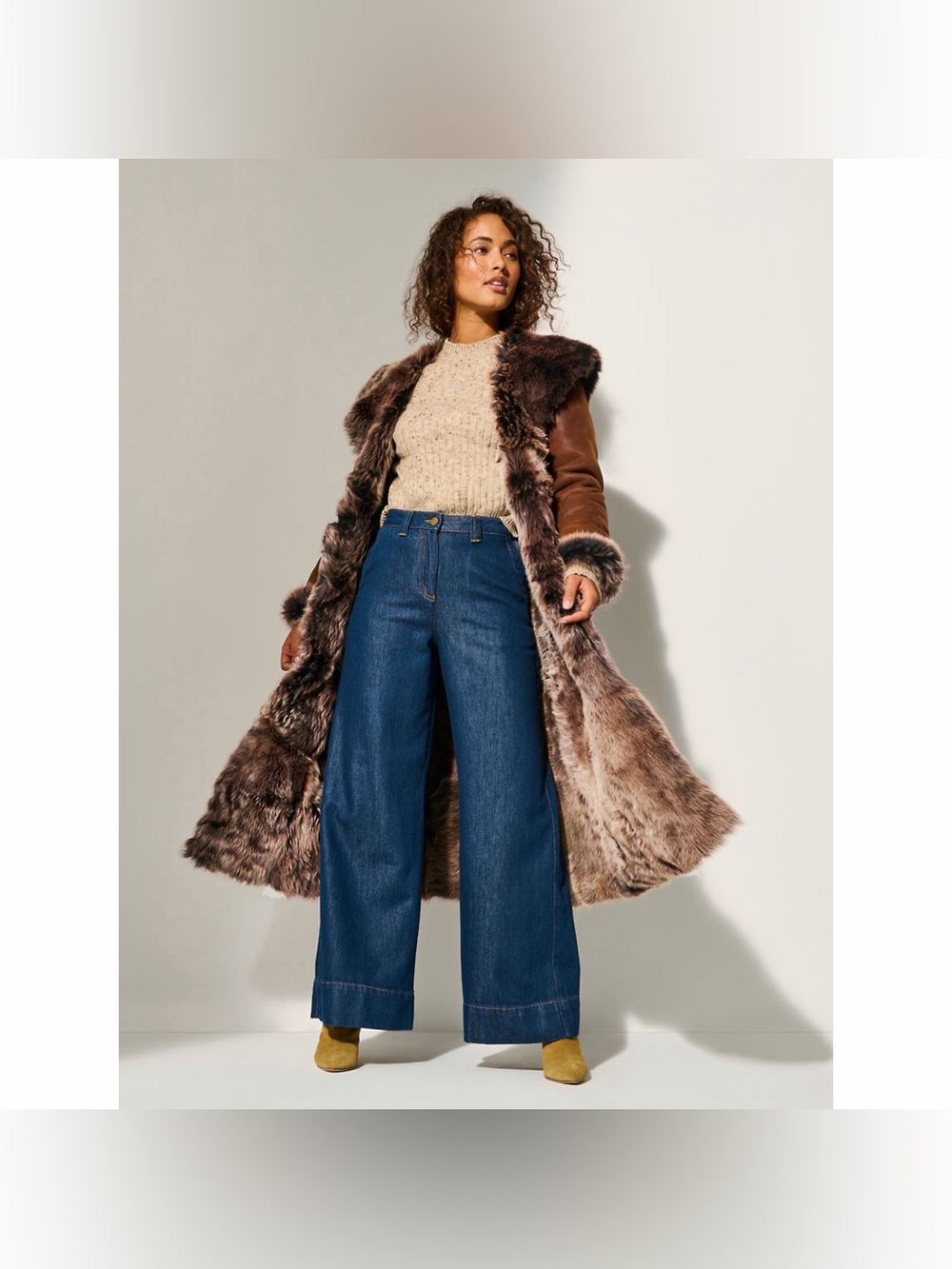 Dakota Hooded Toscana Sheepskin Coat by Overland - Picture 5 of 9